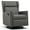 Gray, variant on COMHOMA Swivel Rocker Recliner Chair, Fabric Swivel Glider Reclining Single Sofa for Living Room, Gray