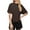 Brown, variant on Women's Basic Shirts Crew Neck Short Sleeve Tunic Tops Solid Color Tee Casual Loose Fit Soft Comfy Clothes (XS, Gray)