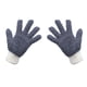 thumbnail image 2 of Guantes de microfibra para limpiar - 1 par de manoplas reutilizables para ventanas, persianas, lámparas, coches y muebles - Poliéster gris, 2 of 8