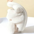 thumbnail image 4 of Xfvqtps Mens and Womens Couple Furry Slippers Fluffy Plush Little White Rabbit and Big Bad Wolf Memory Foam Thick Bottom Soft Sole Comfortable Non-Slip Warm Winter Home Slippers White-05, 4 of 9