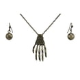 thumbnail image 1 of Boucles d'Oreilles Squelette Or Bruni Main et Boule Halloween, 1 of 3