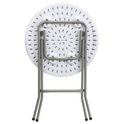 Flash Furniture Elon 2' Round All-Occasion Plastic Folding Event Table, White