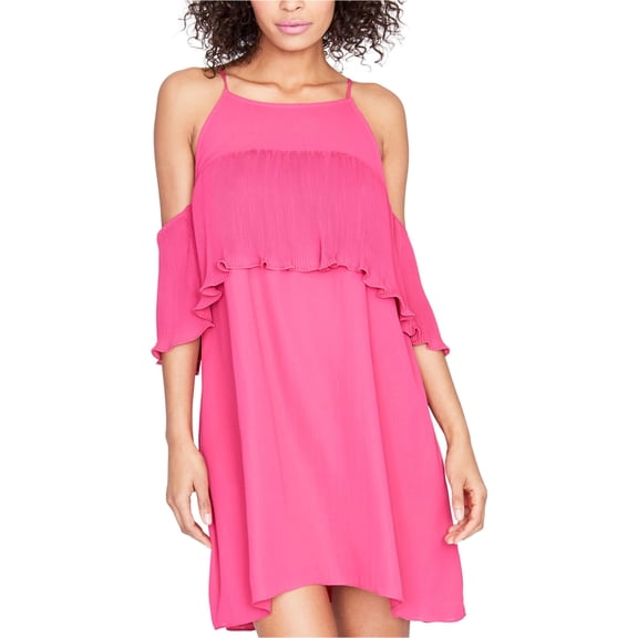 Rachel Roy Womens Cold Shoulder Shift Dress, Pink, Medium