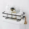 thumbnail image 7 of Clearance Under $20 Bathroom Over The Toilet Storage Shelf With Hook Black Mesh Bracket Shelves Compact Design No Drilling No Screw Rack For Small Spa, 7 of 7