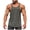 Dark Gray, variant on Workout Training Mens Muscle Tank Top Solid-Color Pure-Cotton Quick-Dry High-Elasticity Close-Fitting Round Neck Short Sleeve Athletic Vest Slim Shoulder Muscle Tank Fitness