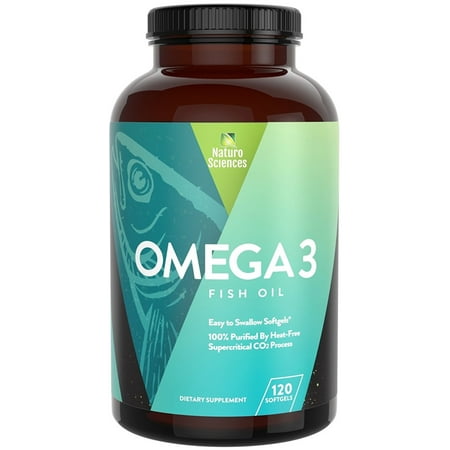 Naturo Omega-3 Supercritical Fish Oil Softgels, 2150 Mg, 120