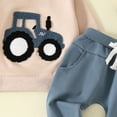 thumbnail image 6 of Odeerbi Infant Toddler Boys Girls Sweatsuits Sets Tractor Print Sport Sweatshirt Drawstring Elastic Waist Jogger Sweatpants 2 Piece Outfit Set, 6 of 9