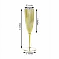 thumbnail image 5 of BalsaCircle 6 Metallic Gold 5 oz Plastic Champagne Flutes Tableware Disposable Wine Glassess Party Supplies, 5 of 8
