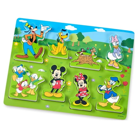 Melissa & Doug Disney Mickey Mouse Wooden Chunky Puzzle (8 pcs)