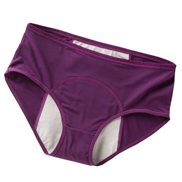 UHUSE - New Women's High Waist Soft Menstrual Period Panties Briefs ...