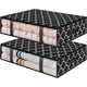 thumbnail image 1 of Storage Bag Clothes Storage Foldable Blanket Storage Bag Underbed Storage Container For Organizing Clothes Bedroom Storage Bag 2-Pack Black, 1 of 4