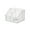 White, variant on Household Transparent Acrylic Desktop Layered Storage Box Makeup Brush Holder Storage Box, Suitable for Ladies to Quickly Find Cosmetics.(White and Gray)
