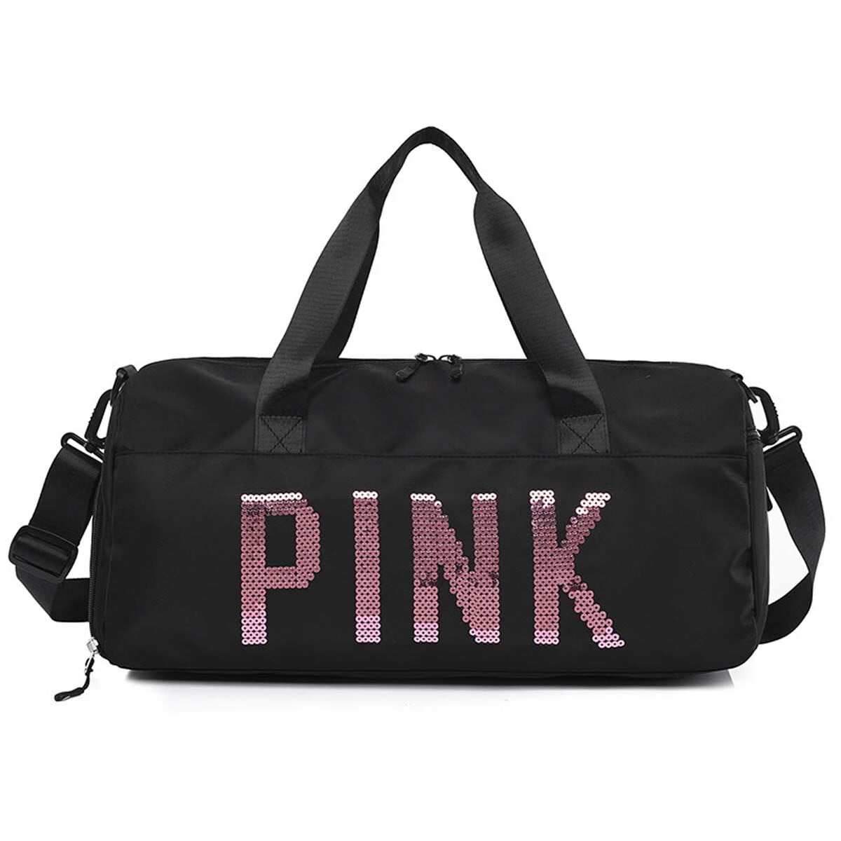 Pink brand gym bag cheap