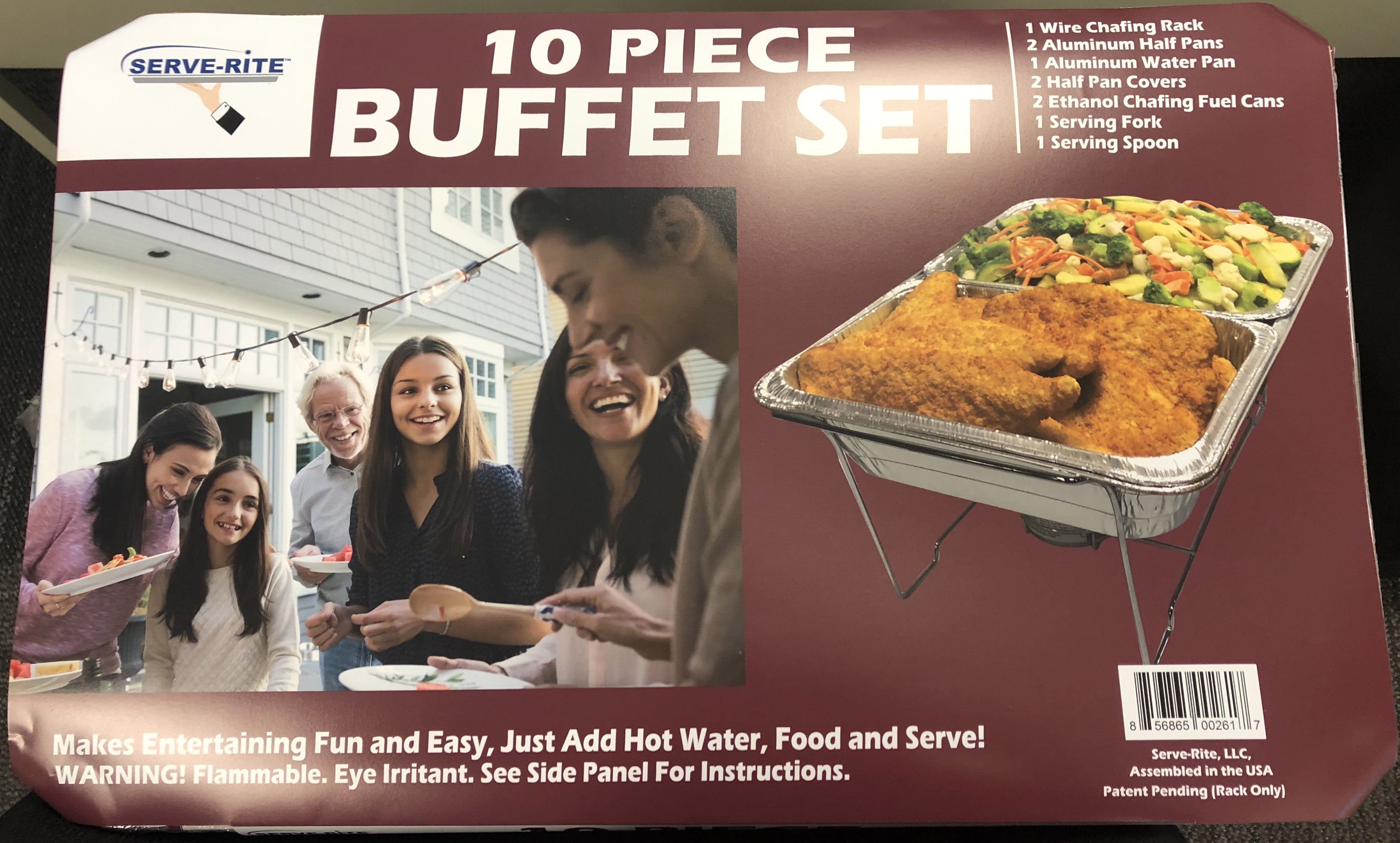 Serve-Rite 10-Piece Buffet Party Server