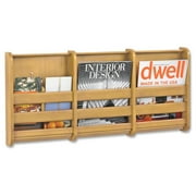 Safco Bamboo Magazine/pamphlet Wall Disp
