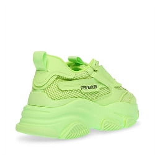 Steve Madden Possession Lime Fashion Lace Up Boyfriend Chunky Platform  Sneakers (Lime, 8.5) 