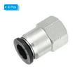 thumbnail image 3 of Unique Bargains 6 Pcs Tube OD 3/8 Pouce à Filetage Femelle NPT 1/8 Pouce pour Connecter les Raccords, 3 of 7