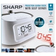 thumbnail image 4 of SHARP Projection Dual Alarm Clock with 8 Soothing Sleep Sounds, Easy to Read Display, 4 of 10