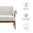 thumbnail image 6 of Modway Lyra Boucle Fabric Loveseat in Ivory, 6 of 8