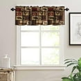 thumbnail image 4 of Rustic Bear Valance, 54x18in, Curtain Valance for Kitchen Bedroom Living Room, Polyester, Rod Pocket, 1 Panel, Style-1, Country Cottage Vintage, 4 of 6
