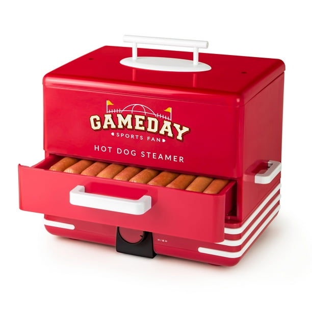 Vaporizador de salchichas y calentador de bollos Nostalgia Game Day 20 Dogs