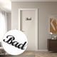 thumbnail image 4 of Cateissary Letrero de puerta versátil y resistente para baños y baños, letrero de puerta autoadhesivo, letrero de privacidad para puerta Juegos de accesorios de baño, 4 of 6