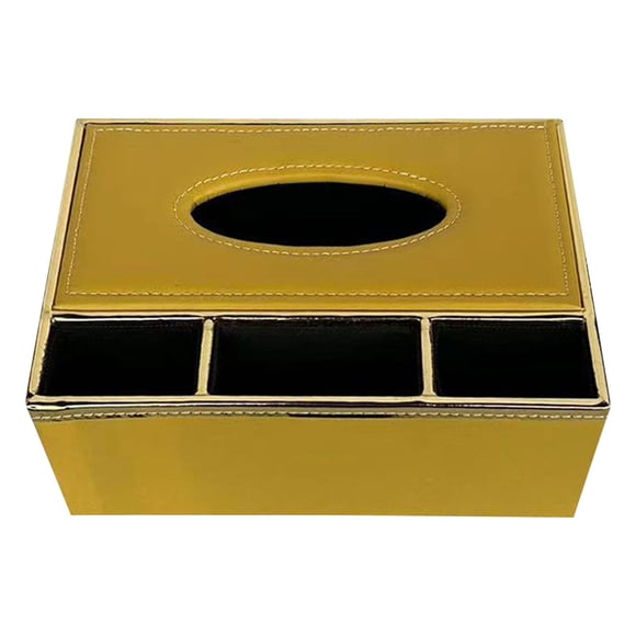 Ggdda Paper Towel Holder Multifunctional Leather Tissue Box Creative Minimalist Remote Control Storage Box for Living Room Hotel Business Tissue Box Kitchen Gadgets Leather (Clearance)