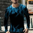 thumbnail image 4 of Patlollav Mens Tops Unisex Daily T Shirt 3D Print Long Sleeve Blouses, 4 of 6