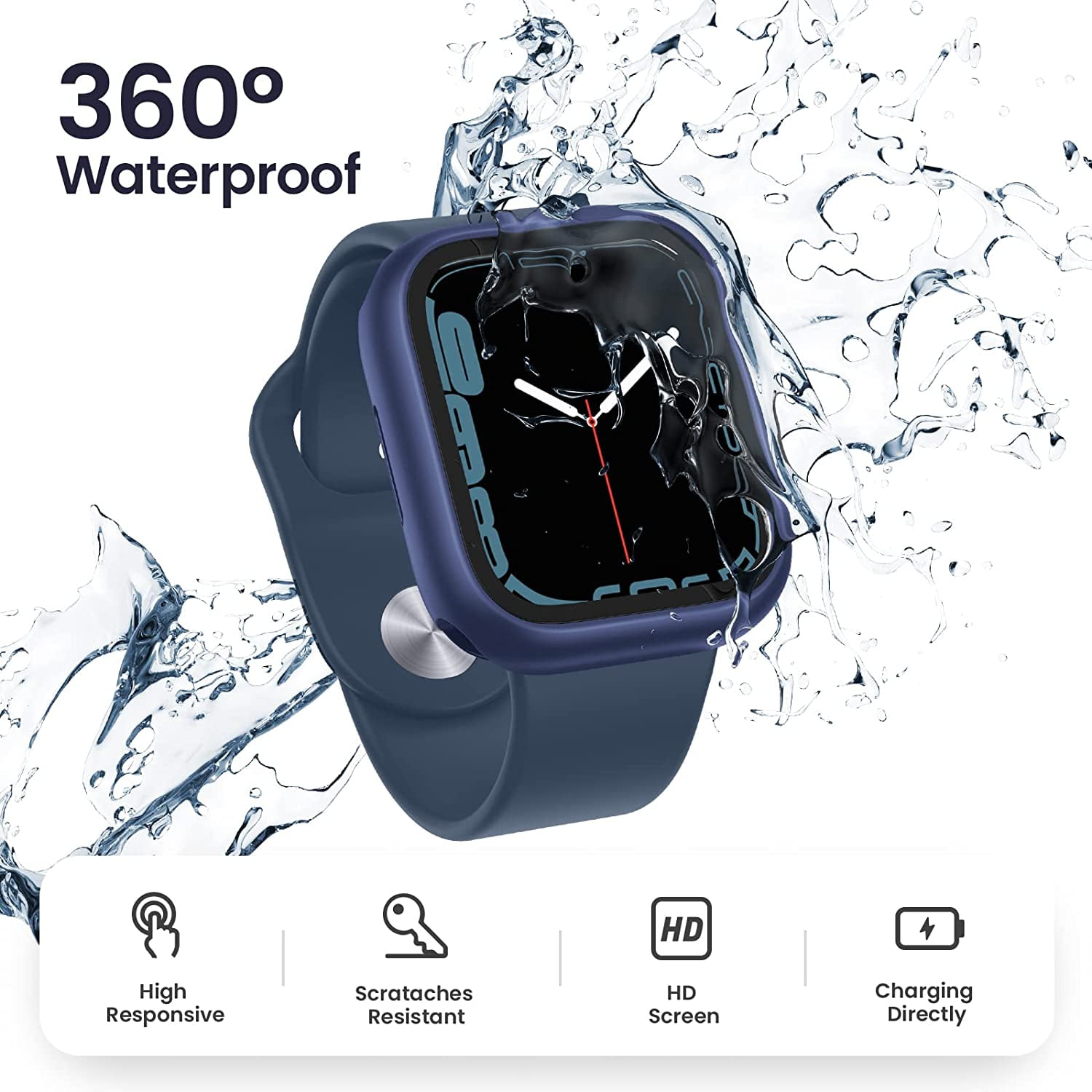 Apple watch 44mm case with built in screen protector hotsell