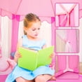 thumbnail image 3 of Tienda de campaña Wilwolfer Princess para niñas con grandes luces en forma de estrella Wilwolfer Wilwolfer, 3 of 7