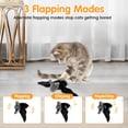 thumbnail image 3 of Intelligent Flapping Bat Cat Toys Hanging Interactive Cat Toys with 3 Modes USB Rechargeable Kitty Play Chase Toy Automatic Beating Wings Cat Toys with Sound for Indoor Cats Self Play, 3 of 7