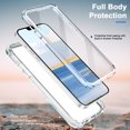 thumbnail image 5 of TECH CIRCLE Phone Case for Apple iPhone 13 Mini (5.4 Inch) (2021) Cell Phone - [Built-in Screen Protector] Lightweight Protective Durable Nice Cover Case, Blue Gold Butterfly, 5 of 6