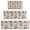 Beige Highland Cow, variant on Beige Highland Cow Flower Cart Pattern Kitchen Rugs Sets Of 3,Kitchen Runner Rugs Non Skid Washable,Decorative Kitchen Floor Mats for Kitchen,Sink,Laundry,17"x30" 17"x47" 17"x59"