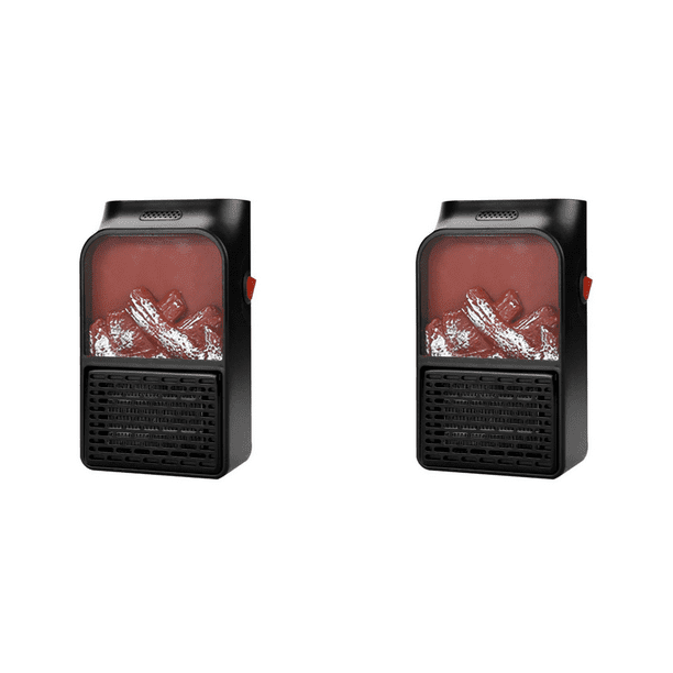 Mini calentador de estufa eléctrica 3D Flame 900W pies calentador de manos para oficina en casa (EE. UU.)