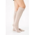 thumbnail image 3 of Women's Cable Knit Long Boot Stocking Socks Knee High Winter Leg Warmers, 3 of 3