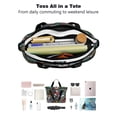 thumbnail image 4 of Tote Bag for Women - I Love My Dogs Art Shoulder Bag - Large Utility Work Duffle Bag with Zipper Handbag for Travel, Work, Sprots, 4 of 5