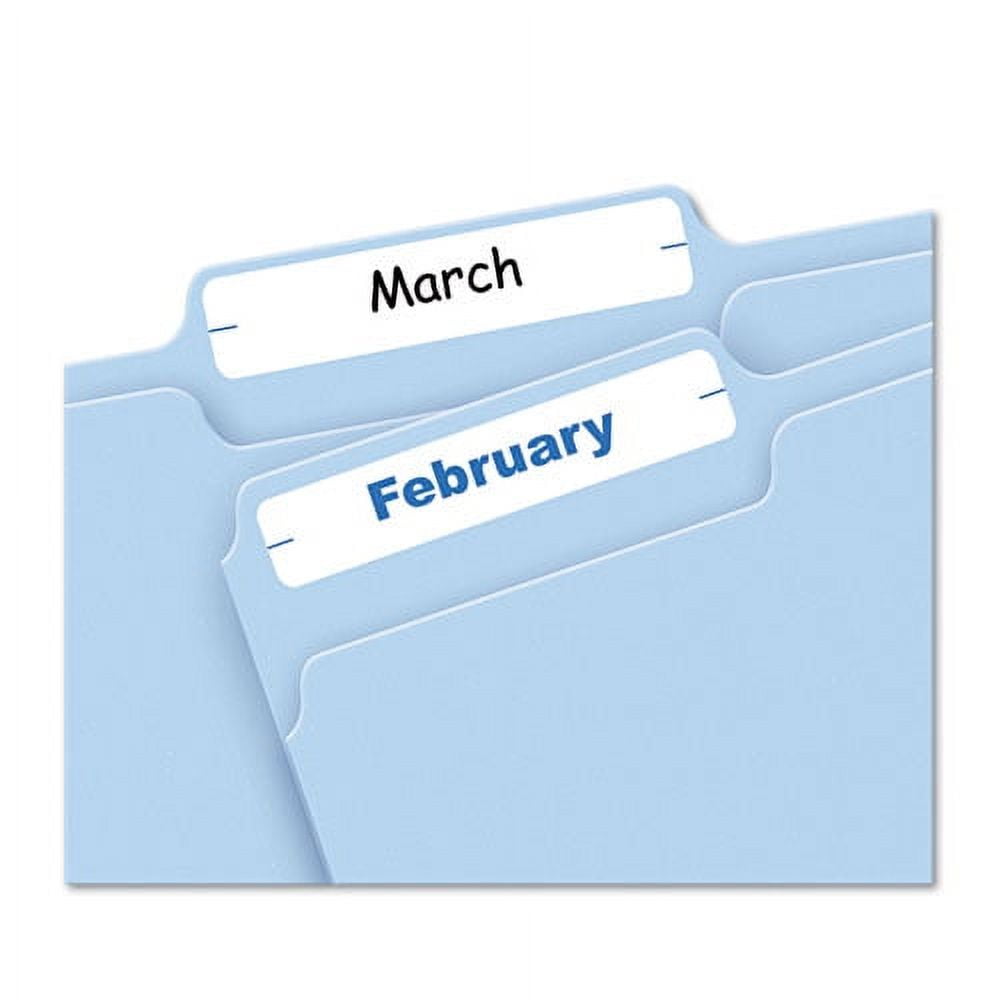 Printable 4" X 6" - Permanent File Folder Labels, 0.69 X 3.44, White, 7/sheet, 36 Sheets/pack, (5202) | Bundle of 5 Packs