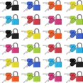 thumbnail image 1 of KAIYANG Cerraduras para maletas con candados de metal, candado pequeño multicolor con llave, 8 colores (24 piezas), 1 of 5