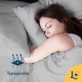 thumbnail image 2 of Juego de Sabanas Premium 1800 Hilos Tacto Egipcio Individual Laila Comfort Gris Claro, 2 of 7