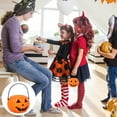 thumbnail image 3 of 8-Pack Plastic Pumpkin Candy Buckets - Halloween Trick or Treat Pails for Kids, Orange Party Decorations, Durable Candy Holders for Children, 3 of 8