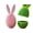 Green, variant on 1PC Easter Bunny Ears Surprise Egg Box 21cm 3D Printed Gift
