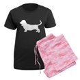 thumbnail image 5 of CafePress - Basset Hound Silhouette Women's Dark Pajamas - Women's Short Sleeve Print T-Shirt and Pants Dark Cotton Pajama Set, 5 of 7