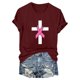 thumbnail image 4 of Fiudx Ofertas de La Semana Blusa de Manga Corta con Estampado de Moda para Mujer, Divertida Camiseta con Cuello Redondo, 4 of 4