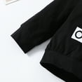 thumbnail image 6 of 3T Toddler Baby Boys Clothes Baby Boys Outfits 3-4T Baby Boys Long Sleeve Letter Print Hooded Top Camouflage Pants 2PCS Set Black, 6 of 8