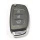 thumbnail image 1 of Estuche para llave abatible de 3 botones RFC para mando a distancia Hyundai I10 I20 I40 Ix35 Santa Fe, 1 of 2