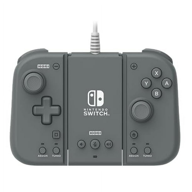HORI Split Pad Compact Attachment Set (Slate Gray) for Nintendo Switch -  Officially Licensed By Nintendo