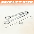 thumbnail image 5 of FACEGA Metal Tongs,Hollow Clip Head 304 Stainless Steel Tongs for Cooking,U Style Grip 5.5" Kitchen Tongs for Cooking,For Pick Up, Sugar Cubes, Milk Balls,Silver, 5 of 7