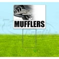 thumbnail image 2 of Mufflers (18" X 24") Yard Sign, Quantity Discounts, Multi-Packs, Includes Metal Step Stake, Bandit Sign, 2 of 10