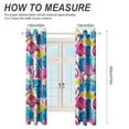 thumbnail image 2 of Flamingo Pattern Curtains Aesthetic Envrionmental Friendly Picture, Living Room Bedroom Window Drapes 2 Panel Set, 2 of 5