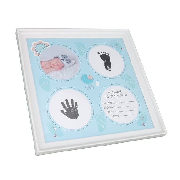 Kit De Huella De Mano Para Bebé, Fácil De Documentar, Marco De Impresión Seguro Para Bebé, Decorativo Atractivo Y Resistente Para Exhibición
